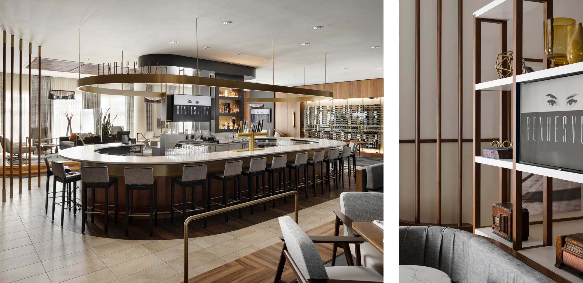 Rendesvouz Restaurant | Calgary Hospitality Architectural and Interior Design